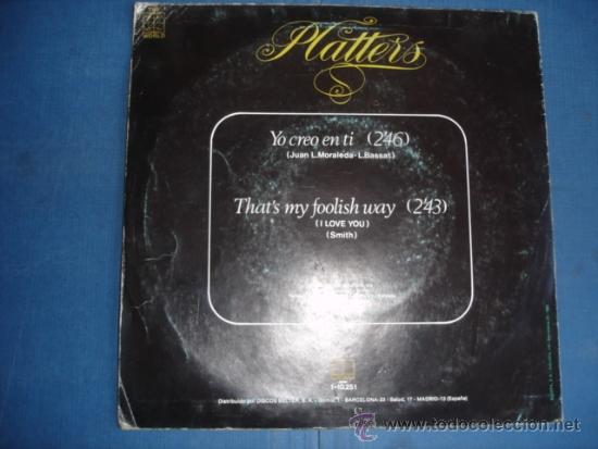 Discos de vinilo: PLATTERS YO CREO EN TI - Foto 2
