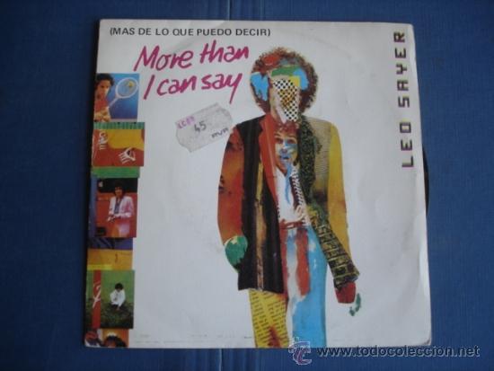 Discos de vinilo: LEO SAYER MORE THAN I CAN SAY - Foto 1