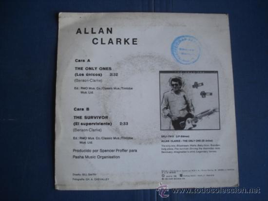 Discos de vinilo: ALLAN CLARKE  THE ONLY ONES - Foto 2
