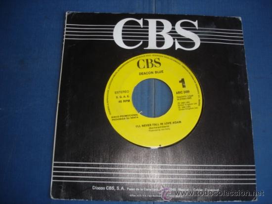 Discos de vinilo: DEACON BLUE  I&acute;LL NEVER FALL IN LOVE AGAIN  PROMO - Foto 1