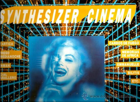 Discos de vinilo: LP SYNTHESIZER CINEMA ( EN LA CUBIERTA: MARILYN MONROE ) - Foto 1