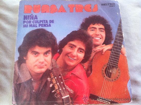 Discos de vinilo: 7 SINGLE-RUMBA TRES-NI&Ntilde;A - Foto 1