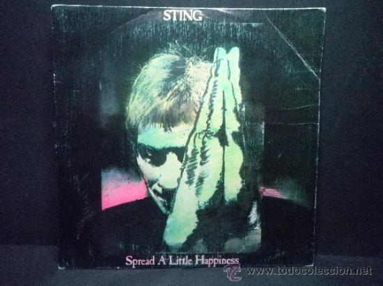 Discos de vinilo: SINGLE STING SPREAD A LITTLE HAPPINESS - Foto 1