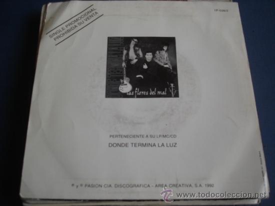 Discos de vinilo: LAS FLORES DEL MAL  GOLPEANDO  PROMO - Foto 2