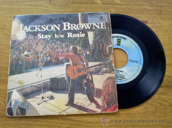 Discos de vinilo: JACKSON BROWNE. STAY.. ROSIE. - Foto 1