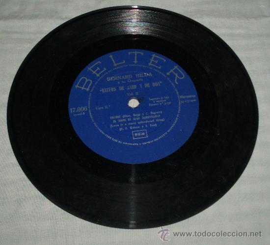 Discos de vinilo: vinilo de Bernard Hilda y su orquesta &rdquo;Exitos de ayer y de Hoy&rdquo; - Foto 1