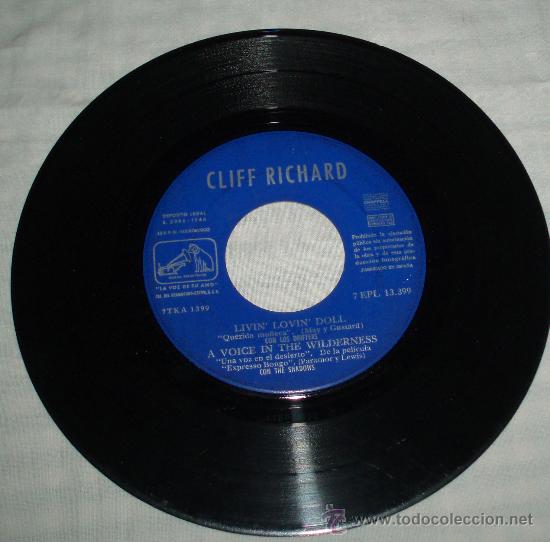 Discos de vinilo: vinilo de Cliff Richard a&ntilde;o 1960 - Foto 1