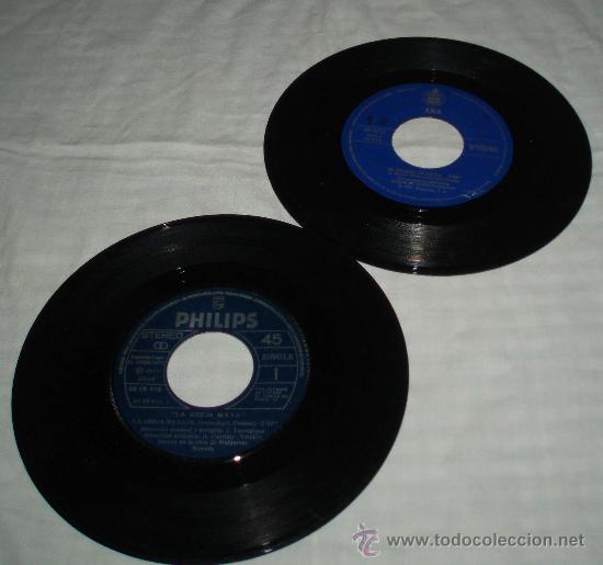 Discos de vinilo: dos singles infantiles La abeja Maya a&ntilde;o 1977 La gallina co-co-ua a&ntilde;o 1978