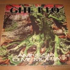 Discos de vinilo: LP GHETTO AMNESIA O MEMORIA .MALA RAZA 1995 SPAIN / LETRAS