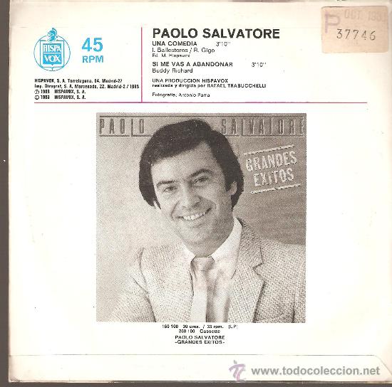 Discos de vinilo: PAOLO SALVATORE , UNA COMEDIA - Foto 2