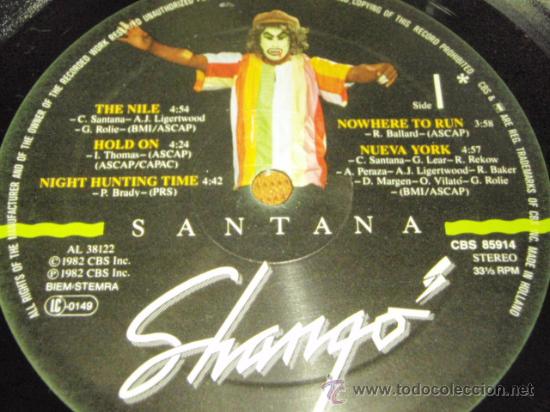 Discos de vinilo: SANTANA (SHANG&Oacute;) 1982 - HOLANDA LP33 - Foto 3