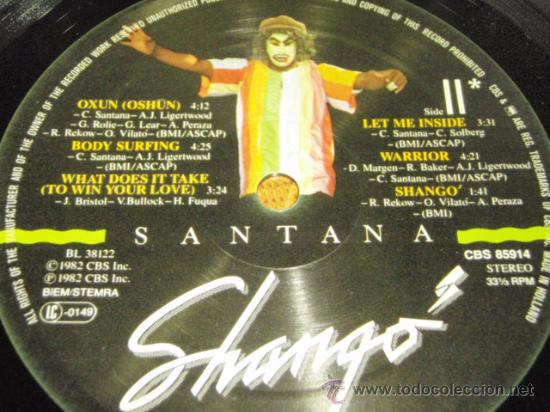 Discos de vinilo: SANTANA (SHANG&Oacute;) 1982 - HOLANDA LP33 - Foto 4