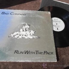 Discos de vinilo: BAD COMPANY LP RUN WITH THE PACK MADE IN ENGLAND. UK. 1976 GATEFOLD SLEEVE