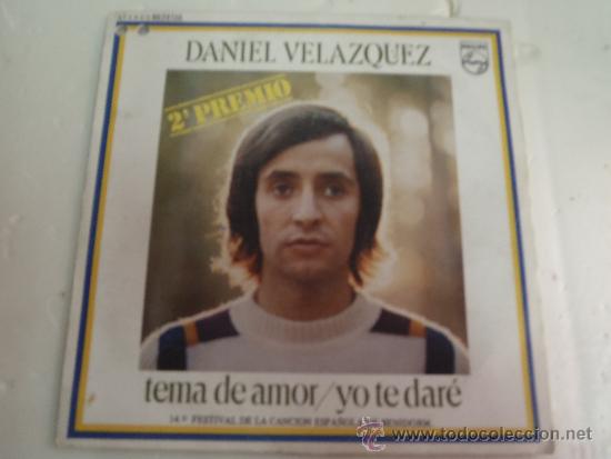 Discos de vinilo: SINGLE DANIEL VELAZQUEZ - Foto 1