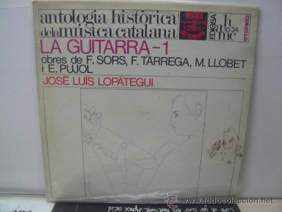 Discos de vinilo: ANTOLOGIA HISTORICA DE LA MUSICA CATALANA - LA GUITARRA 1 - EDIGSA 1969