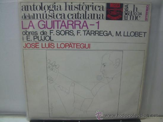 Discos de vinilo: ANTOLOGIA HISTORICA DE LA MUSICA CATALANA - LA GUITARRA 1 - EDIGSA 1969