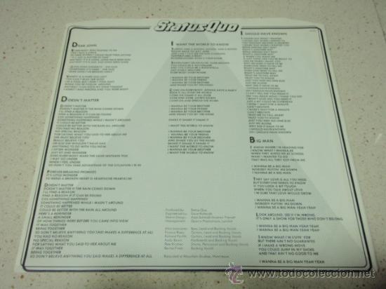 Discos de vinilo: Status Quo &ndash; 1+9+8+2 1982 SCANDINAVIA VERTIGO - Foto 3