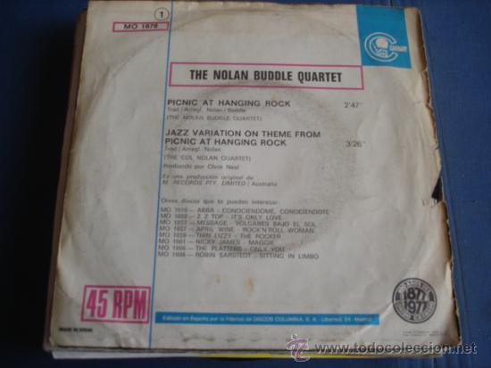 Discos de vinilo: THE NOLAN BUDDLE QUARTET   PICNIC AT HANGING ROCK - Foto 2