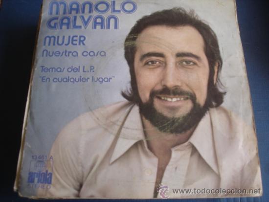 Discos de vinilo: MANOLO GALVAN   MUJER - Foto 2