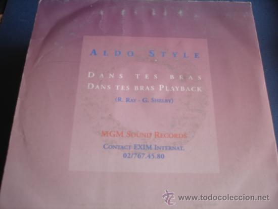 Discos de vinilo: ALDO STYLE   DANS TES BRAS - Foto 2
