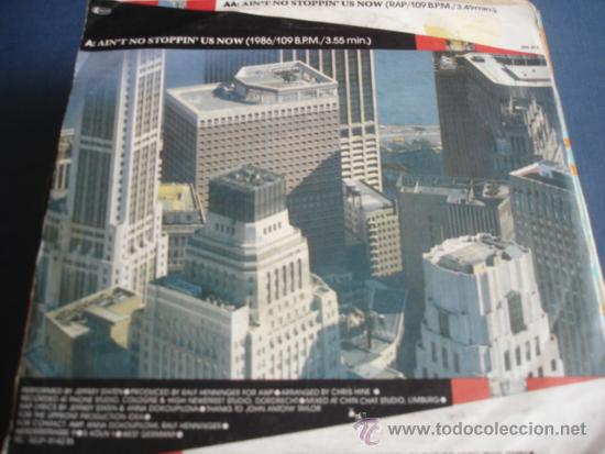 Discos de vinilo: JEFFREY STATEN   AIN&acute;T NO STOPPIN&acute; US NOW - Foto 2