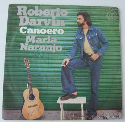 Discos de vinilo: ROBERTO DARVIN - CANOERO - SINGLE 1975 - Foto 2