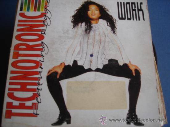 Discos de vinilo: TECHNOTRONIC FEATURING REGGIE   WORK  PROMO - Foto 1