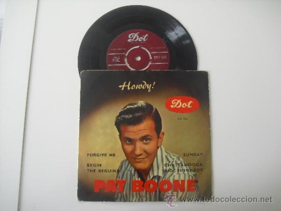Discos de vinilo: PAT BOONE HOWDY EP 1957 - Foto 1