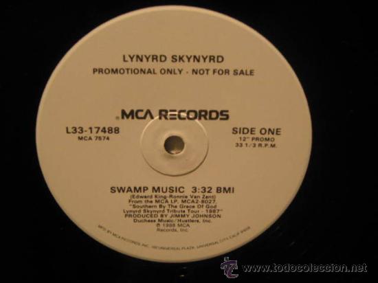 Discos de vinilo: LYNYRD SKYNYRD / swamp music !! RARO, PROMO !! ORIG USA EDT !! TODO EXC - Foto 3 - 36197459