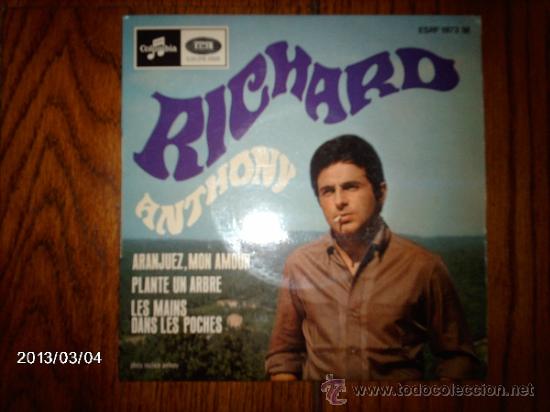 Discos de vinilo: richard anthony  -  aranjuez, mon amour  + 2 - Foto 1
