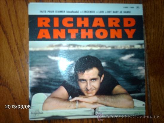 Discos de vinilo: richard anthony  - faits pour s&acute;aimer   + 3 - Foto 1