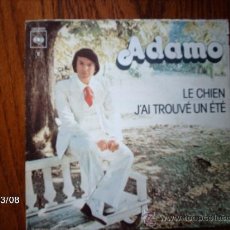 Discos de vinilo: ADAMO - J´AI TROUVE UN ETE + LE CHIEN . Lote 36250572