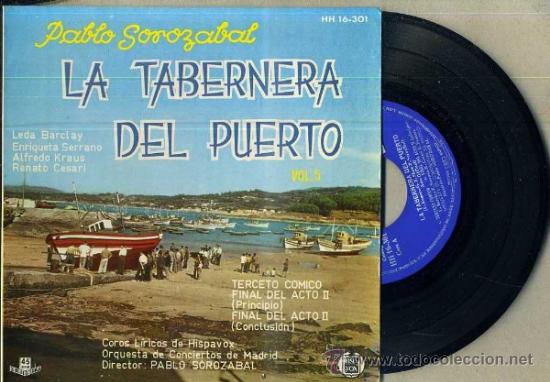 Discos de vinilo: PABLO SOROZ&Aacute;BAL : LA TABERNERA DEL PUERTO VOL. 5 (1961) - Foto 1