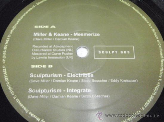 Discos de vinilo: MILLER & KEANE ( MESMERIZE ) SCULPTURISM ( ELECTRIBES + INTEGRATE ) HOLANDA MAXI - Foto 1