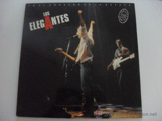 Discos de vinilo: LOS ELEGANTES - EN EL CORAZON DE LA RESACA 2 LP 1990 - Foto 1