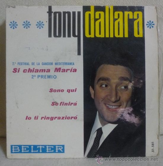 tony dallara 7º festival de la canción medite Comprar Discos EP