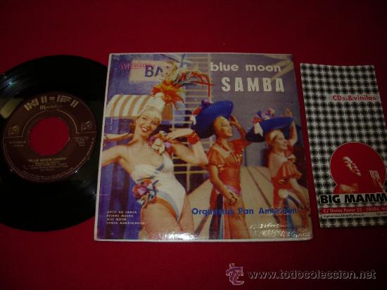 Discos de vinilo: Orquesta Pan american       Blue moon samba       EP - Foto 1