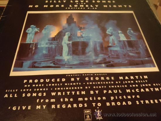 Discos de vinilo: PAUL MCCARTNEY NO MORE LONELY NIGHTS - Foto 2