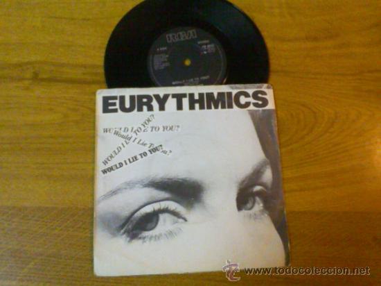 Discos de vinilo: EURYTHMICS. WOULD I LIE TO YOU? HERE COMES THAT SINKINGF FEELING. - Foto 1
