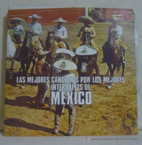Discos de vinil: LAS MEJORES CANCIONES POR LOS MEJORES INT&Eacute;RPRETES DE M&Eacute;XICO - DOBLE &Aacute;LBUM CARPETA ABIERTA RCA - LC24