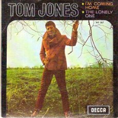 Discos de vinilo: TOM JONES I'M COMING HOME THE LONELY ONE 1969 DECCA