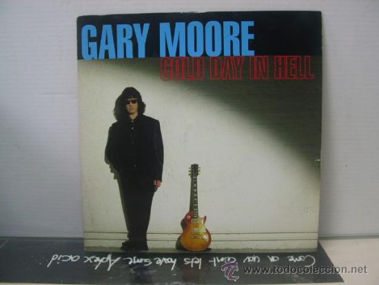 Discos de vinilo: GARY MOORE - COLD DAY IN HELL / ALL TIME LOW - EDICION U.K. - VIRGIN 1992 - Foto 1