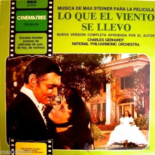Discos de vinilo: VINILO BSO LO QUE EL VIENTO SE LLEVO (1978) - Foto 1