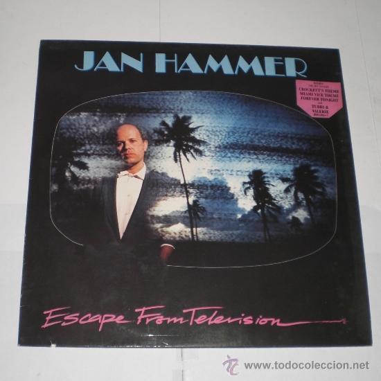 Discos de vinilo: Jan Hammer - Escape from television - 1987 (LP). - Foto 1