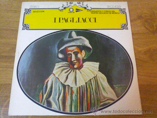 Disques de vinyle: IPAGLIACCI. ORQUESTA Y COROS DEL TEATRO BOLSHOI DE MOSC&Uacute;.