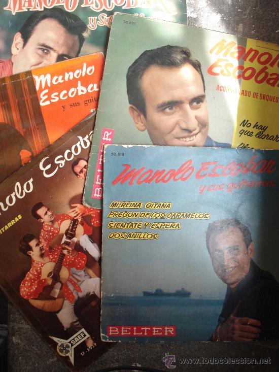 Discos de vinilo: Manolo Escobar - Lote de singles - EP - Foto 1
