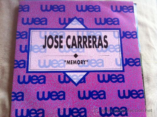 Discos de vinilo: 7&rdquo; SINGLE - JOSE CARRERAS - MEMORY - PROMO - Foto 1