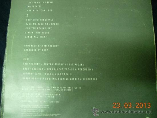 Discos de vinilo: Tom Fogerty + Ruby LP precious gems - Foto 2