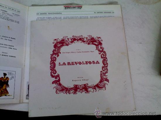 Discos de vinilo: LA REVOLTOSA. CON LIBRETO - Foto 2