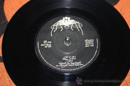 Discos de vinilo: T Rex  - Raw Ramp / Get it on  FLY 1971, BUG10   VG+ - Foto 1